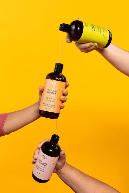 savon noir innové à l'huile de caméline