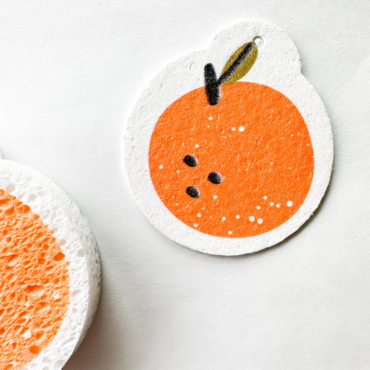 Éponges en cellulose biodégradable naturelle - orange