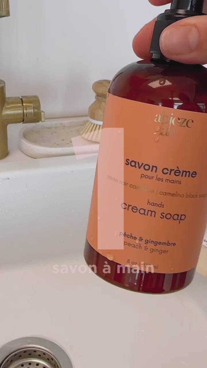 savon crème pour les mains